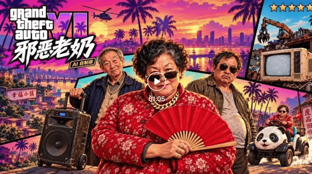 真香！做这个邪恶老奶版「GTA 6」，我只花了5元！