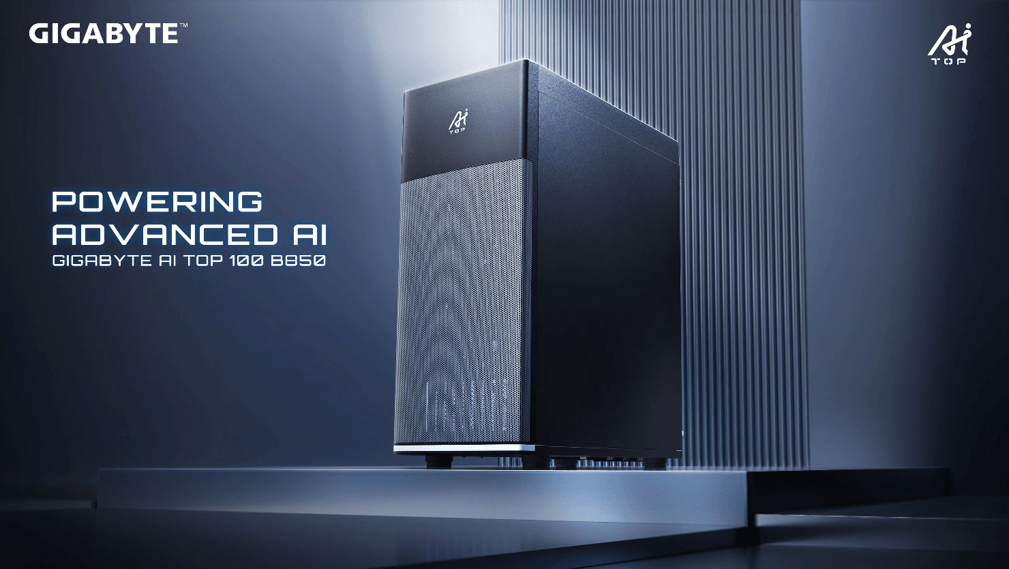 技嘉推出 AI TOP 100 B850 台式整机,支持 5090 单卡或 R9700 双卡