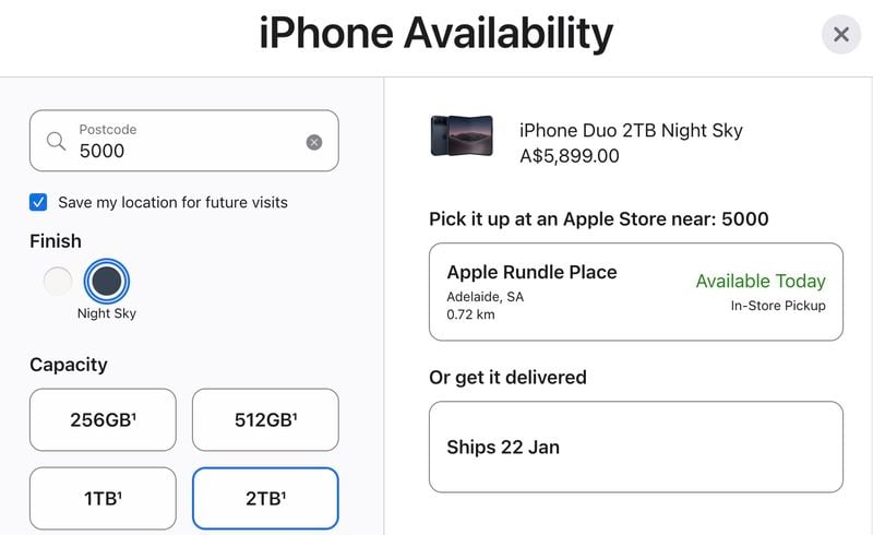 苹果首款折叠 iPhone Duo 开放到店自提预约服务，报道称名额少到“几乎抢不到”