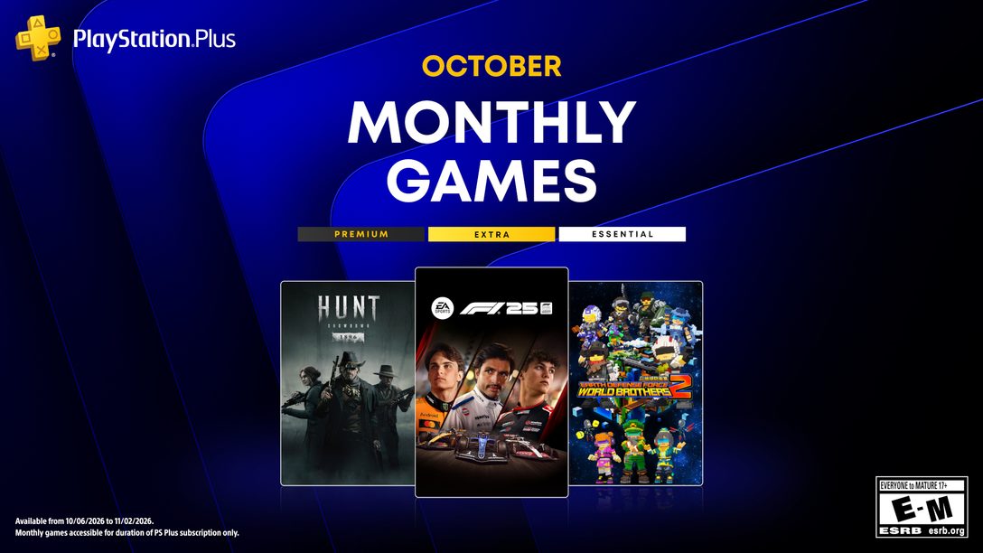 《F1 25》领衔,索尼公布本月 PS Plus 欧美区三款会员免费游戏