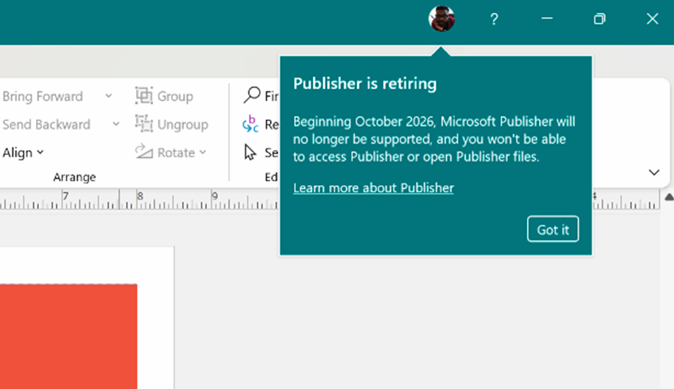 服役约 35 年后,微软桌面排版软件 Microsoft Publisher 退役