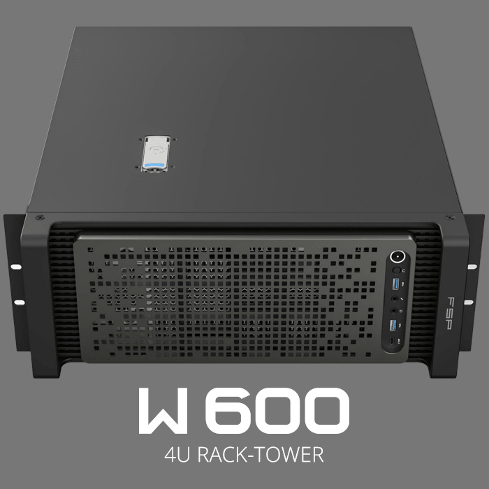 全汉推出 4U 机箱 W600:卧则机架、立则塔式,支持 ATX 与 2U CRPS 电源