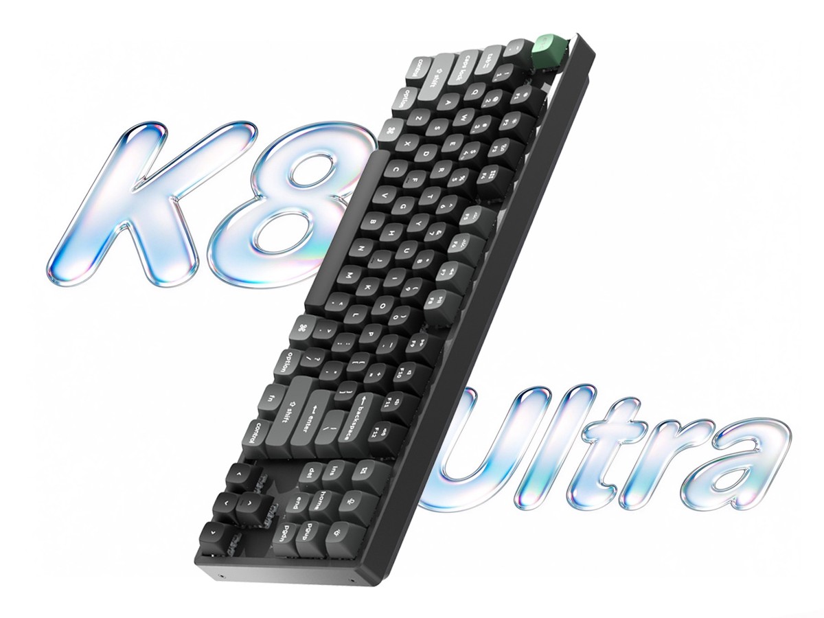 Keychron 三模键盘 K8 Ultra 8K 国行发售:原生 macOS 键位,721 元