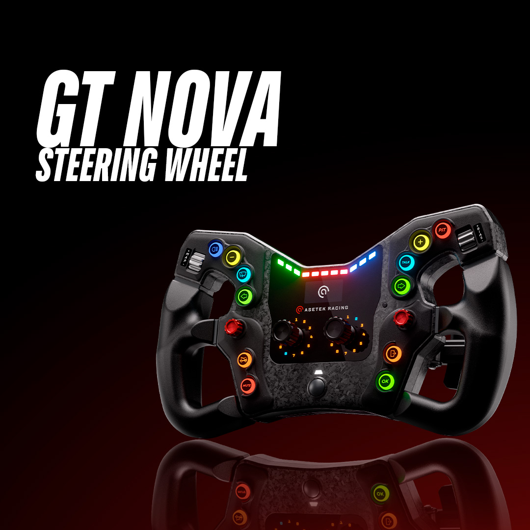Asetek Racing 揭晓 GT Nova 方向盘,针对长时间驾驶模拟游戏优化
