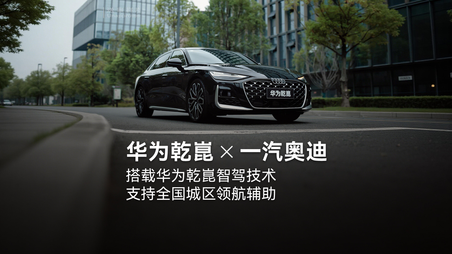 全新奥迪 A6L 官宣到店:搭载华为乾崑智驾技术,支持全国城区领航辅助功能