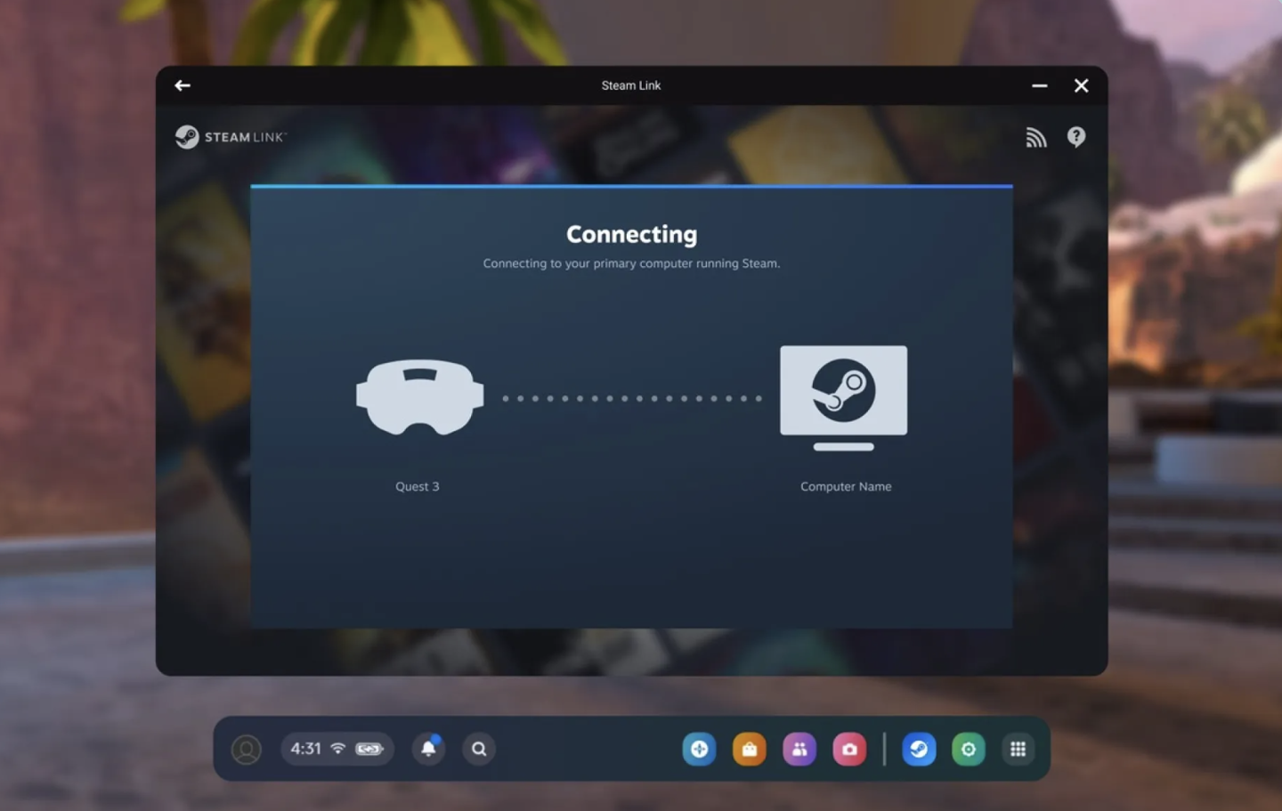 V社为 Meta Quest 头显 Steam Link 串流应用带来 2.17.8 公测版更新,新增 USB 有线串流功能