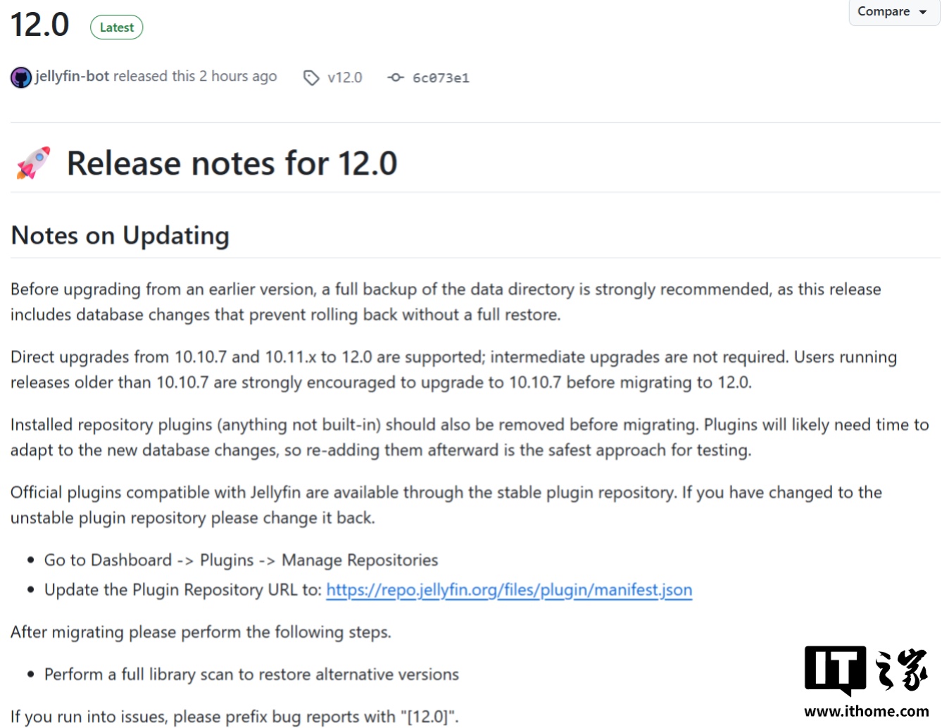 开源媒体服务器 Jellyfin 12.0 发布:原生支持书籍与漫画,启用现代化 UI 界面