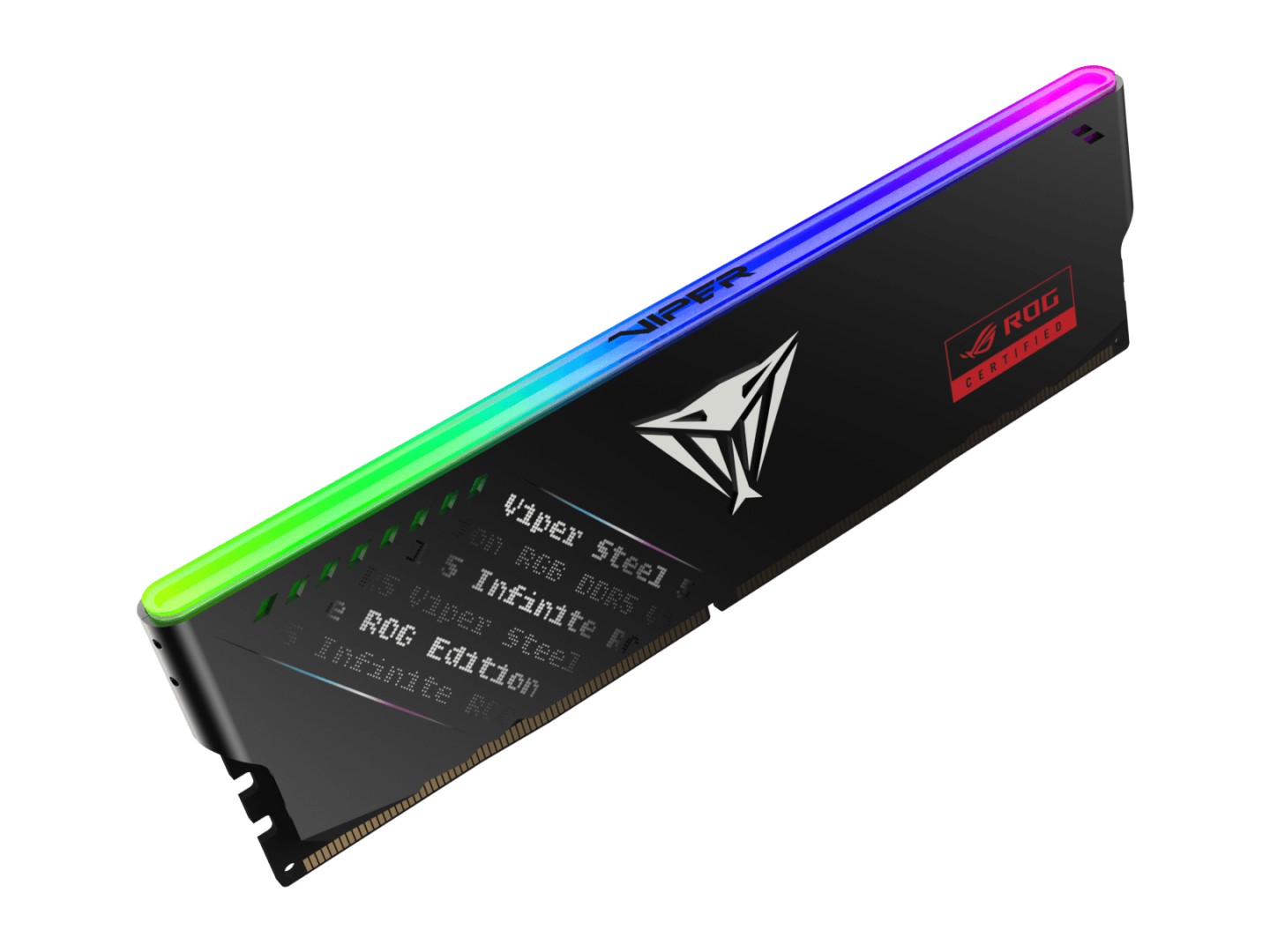 Patriot 推出 ROG 联名版 Steel 5 Infinite RGB DDR5 内存模组,至高 7600MT/s