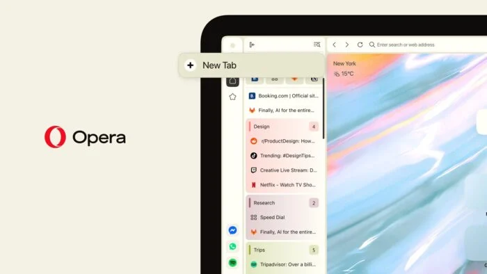Opera One 承认原垂直标签布局问题,“新建标签页”按钮现改为置顶