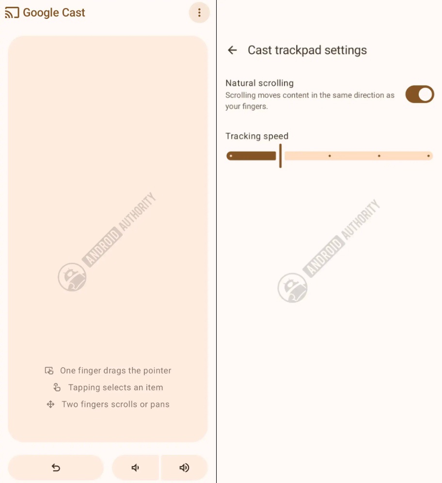 代码显示谷歌正开发 Cast Trackpad 工具,可将安卓手机作为 Googlebook 笔记本触控板