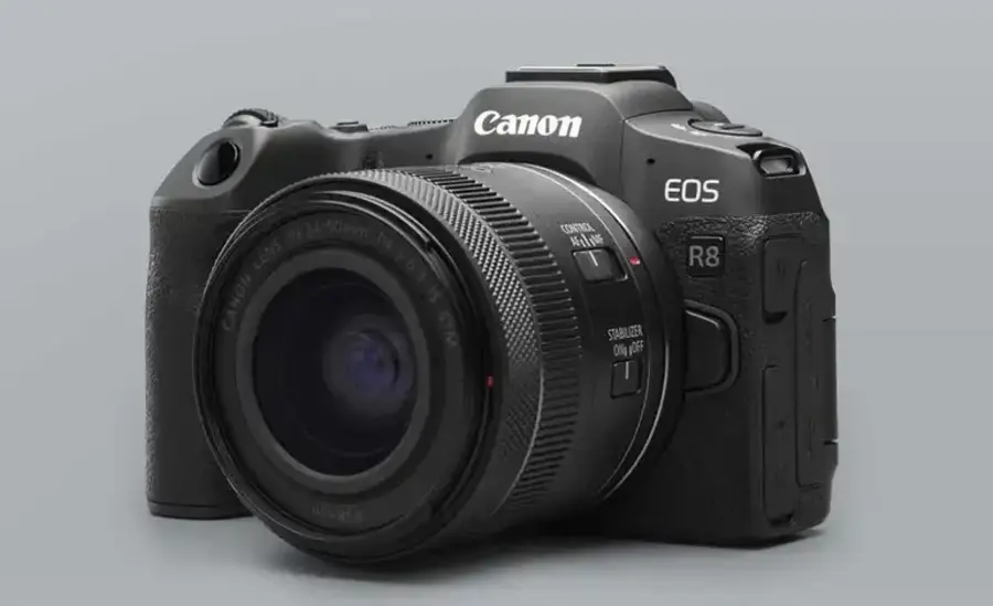 佳能 EOS R8 Mark II 相机曝光:2400 万像素全画幅,7.5 档机身防抖