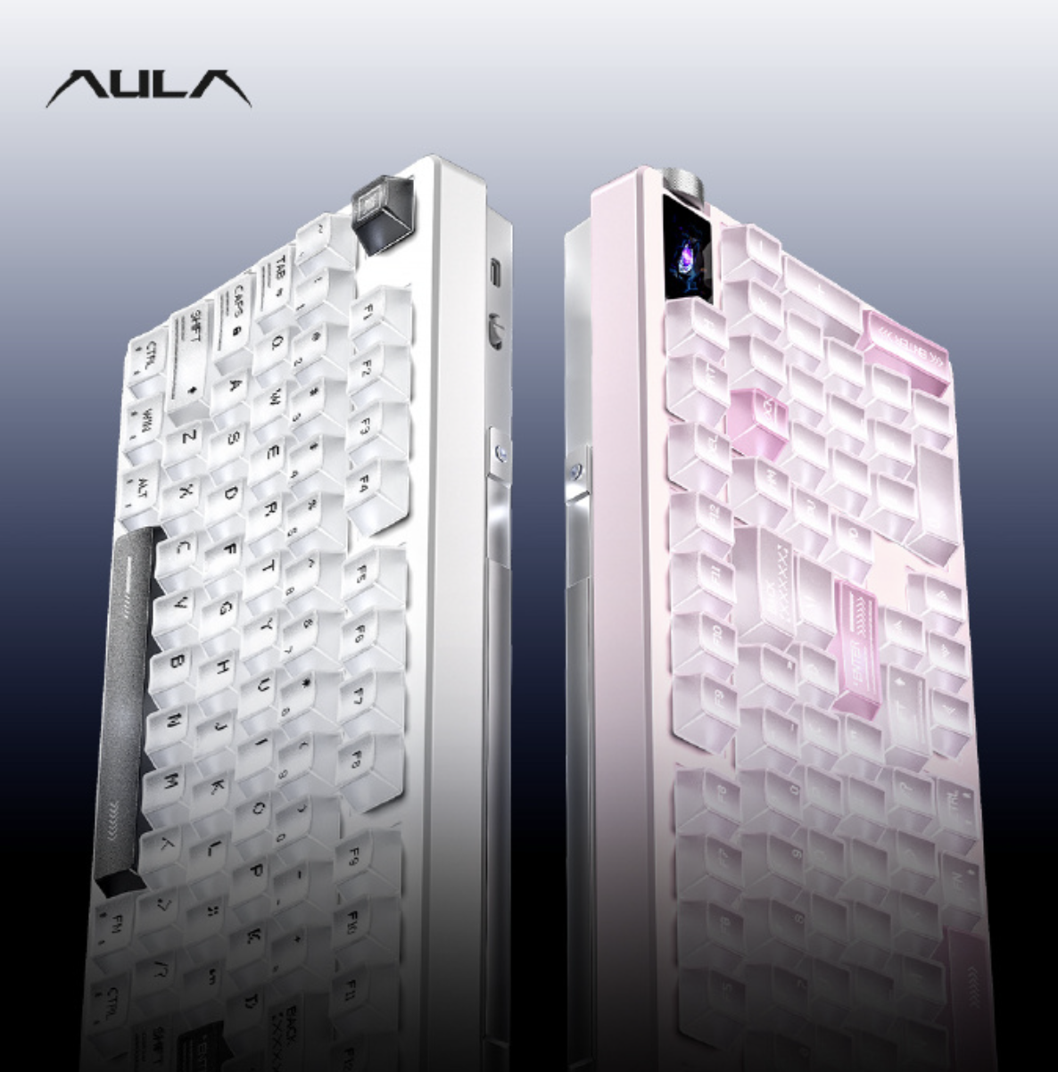 狼蛛 NOVA98 系列机械键盘新增“桃雾粉”“尘雾白”配色上市,409 元起