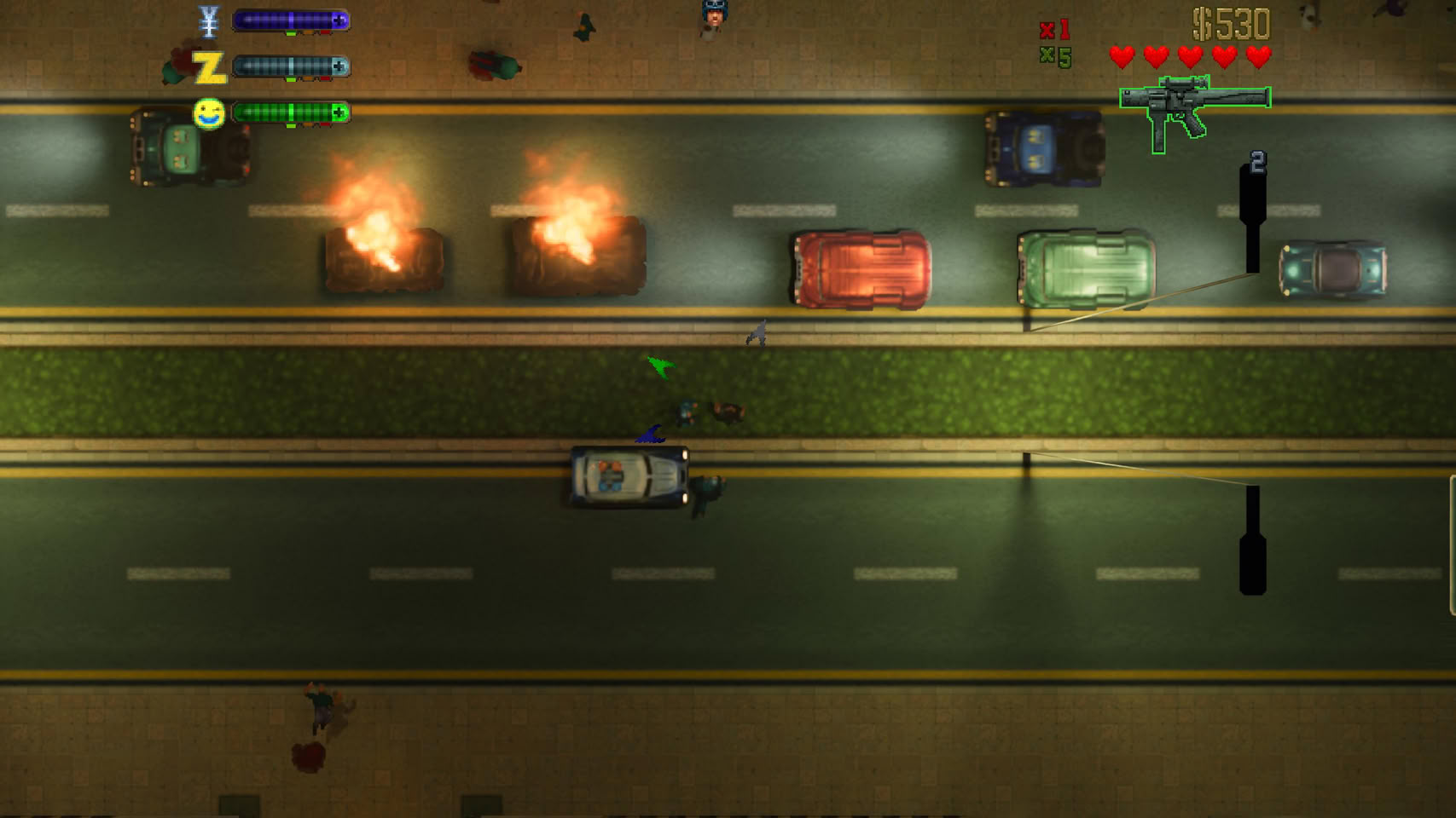 2D 时代的 GTA 也有画质升级,开发者用英伟达 RTX Remix 让《GTA 2》支持光追