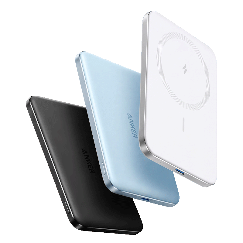 支持苹果 15W 无线闪充:安克 Air 磁吸充电宝 5000mAh 329 → 248 元直降