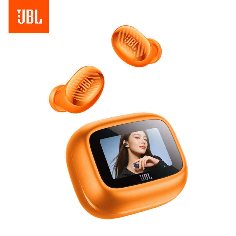 JBL LIVE BUDS 4 蓝牙耳机新增苹果橙配色:充电盒带 1.57 英寸彩屏,1599 元